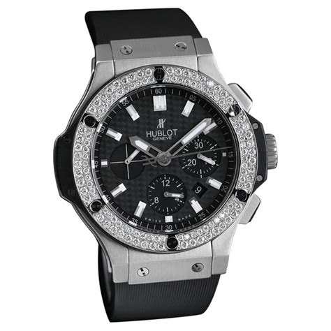 hublot big bang 2 row diamond bezel|big bang steel diamonds.